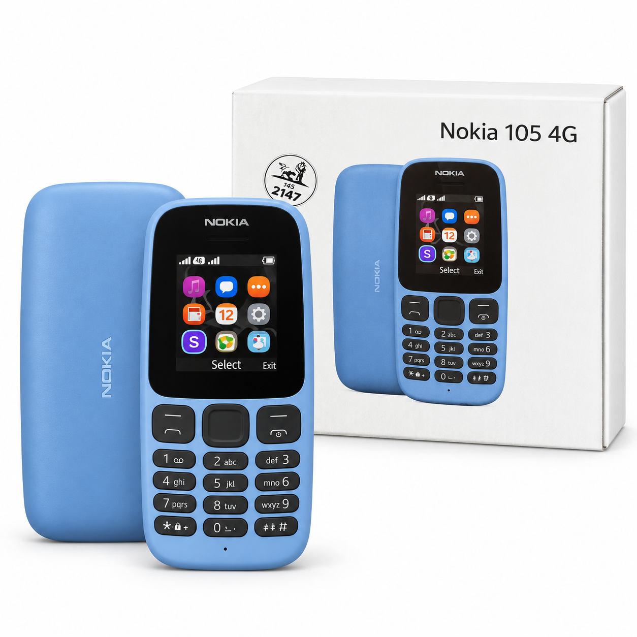 هاتف Nokia 105 4G باللون الأزرق